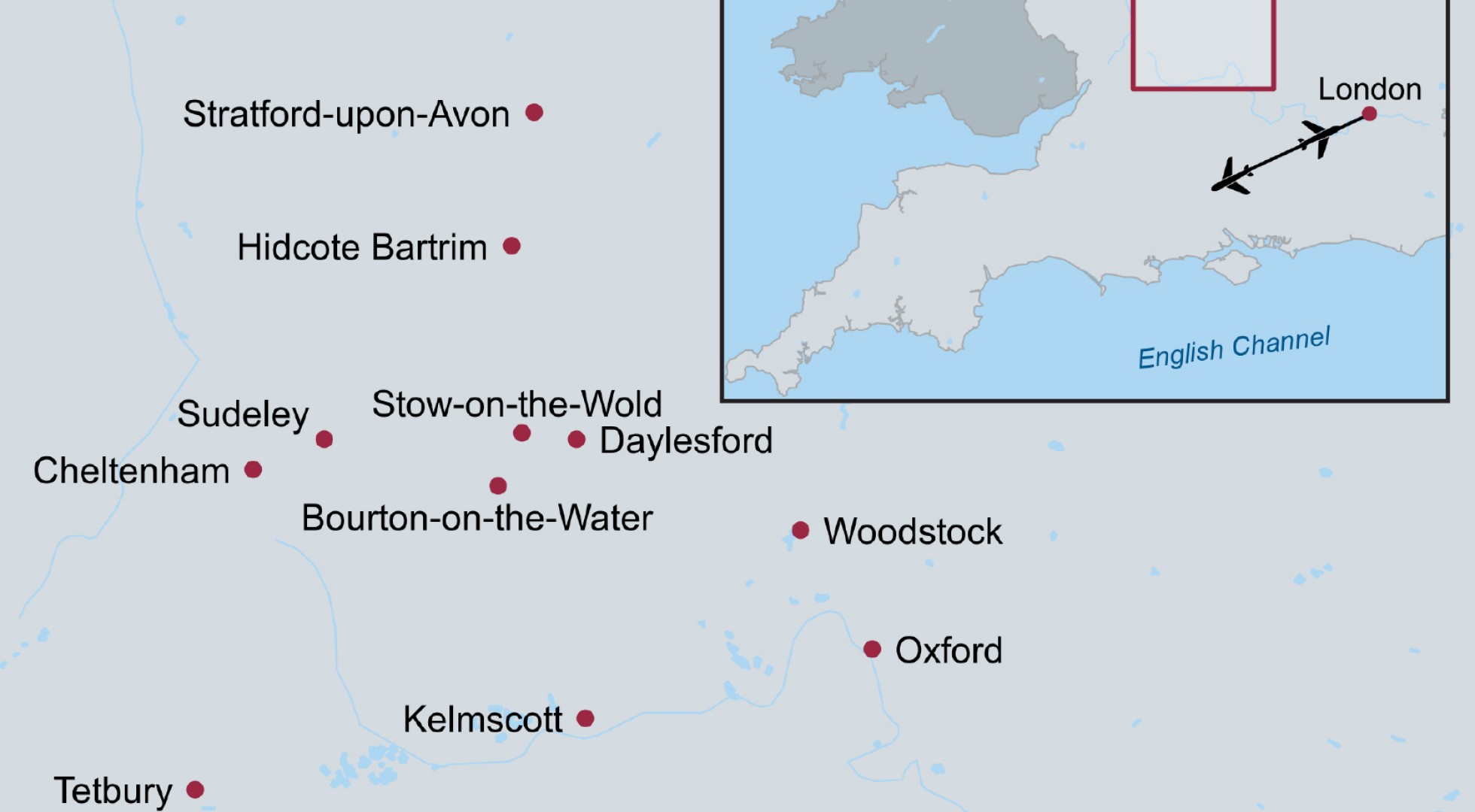 Map Village Life Cotswold