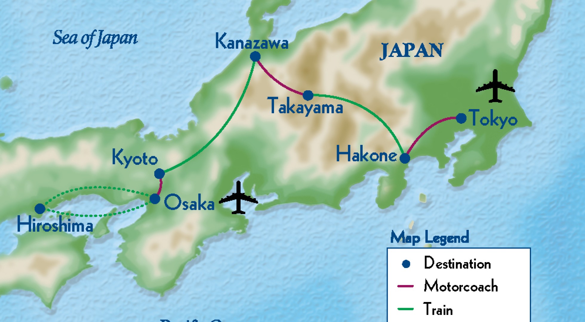 Map Japan
