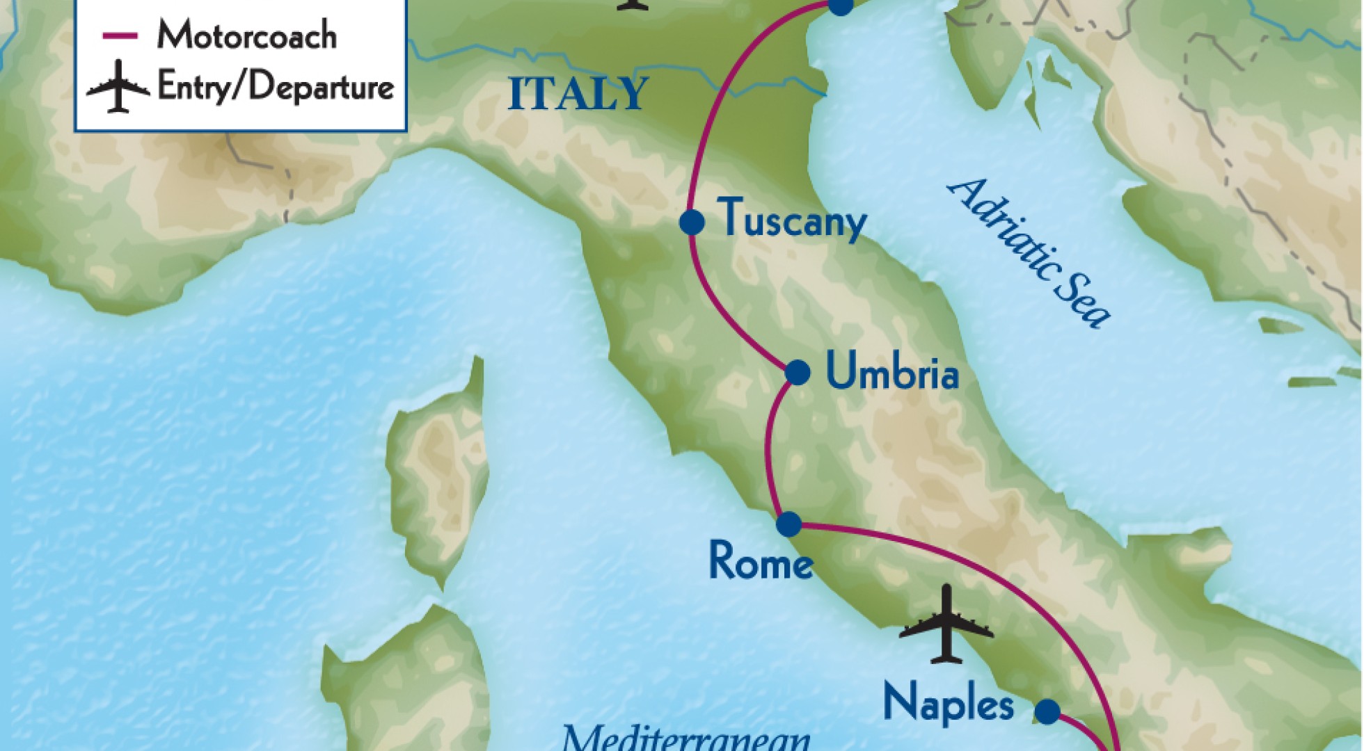 Map Portrait of Italy