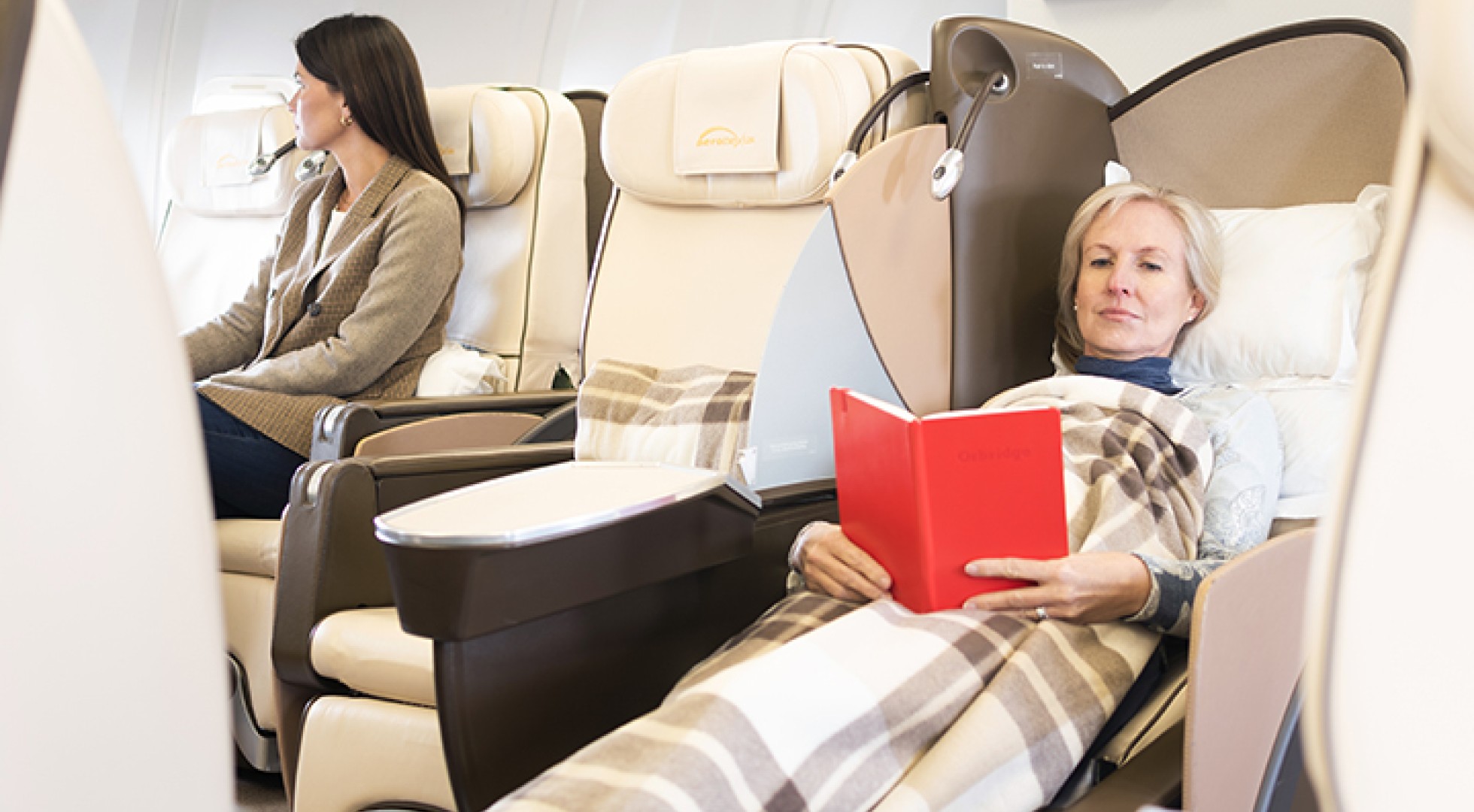 Reading on a private jet