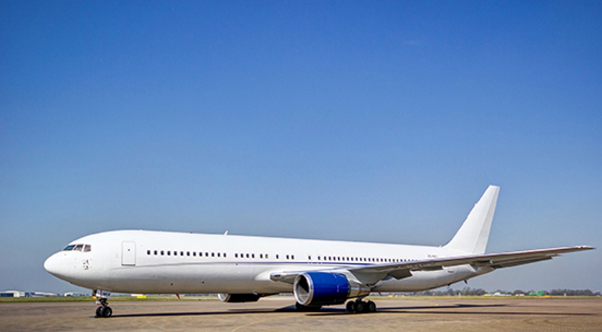 Private jet exterior