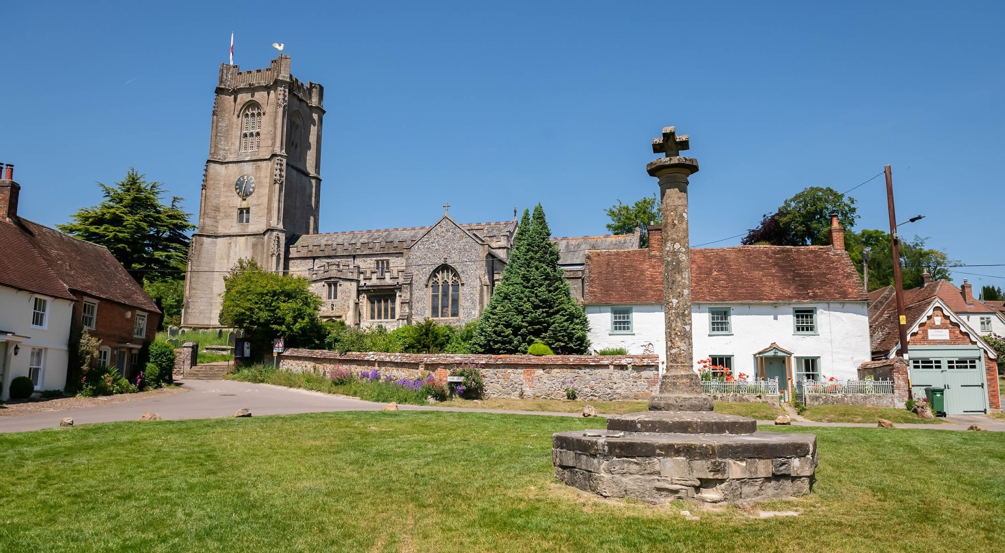 Old buildings on Easy Company tour