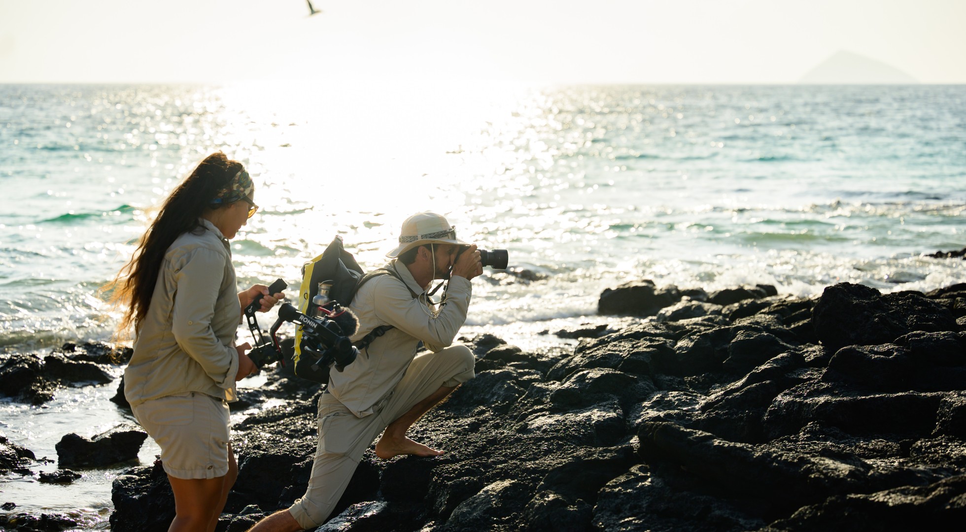Photographers on Galapagos 