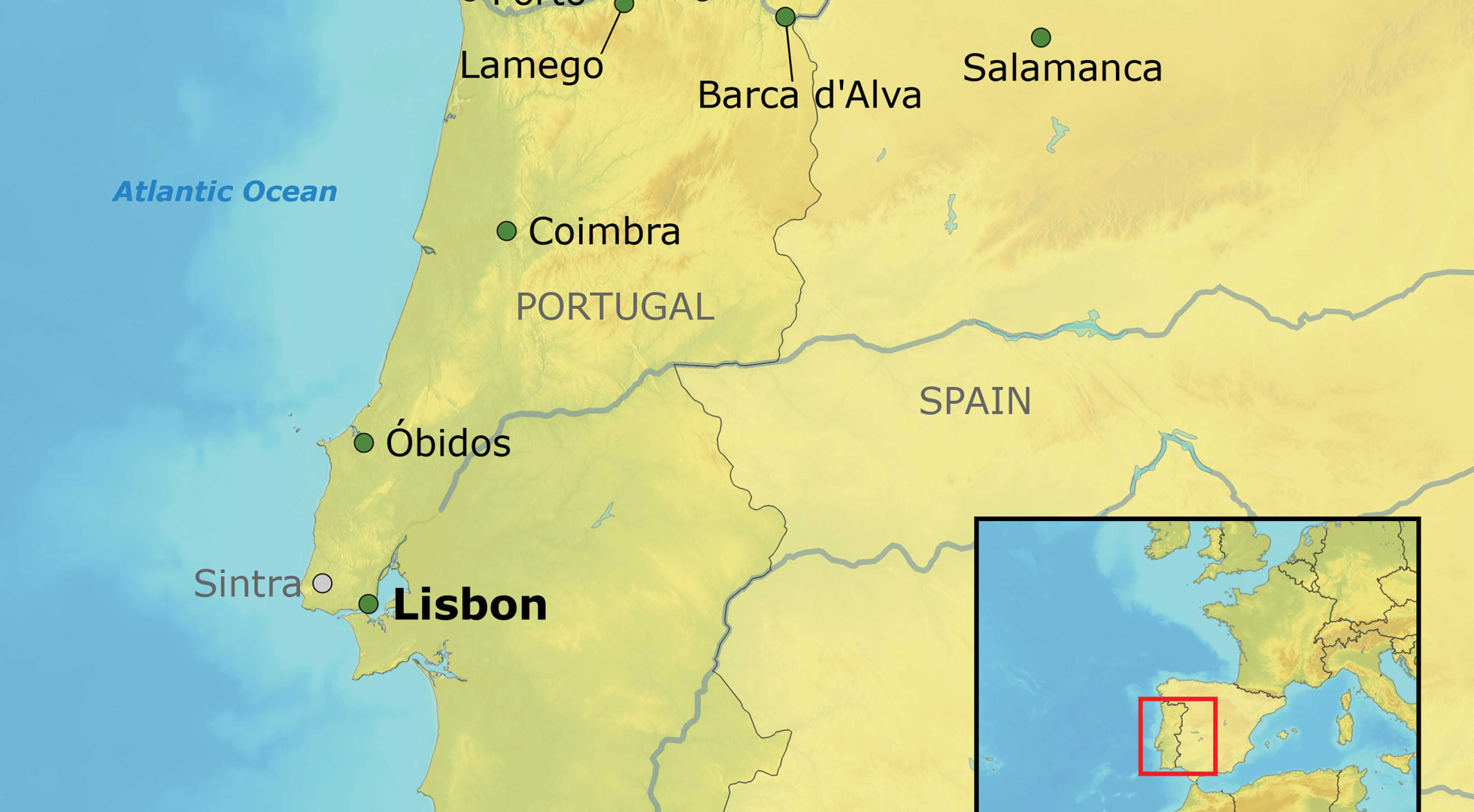 map douro river