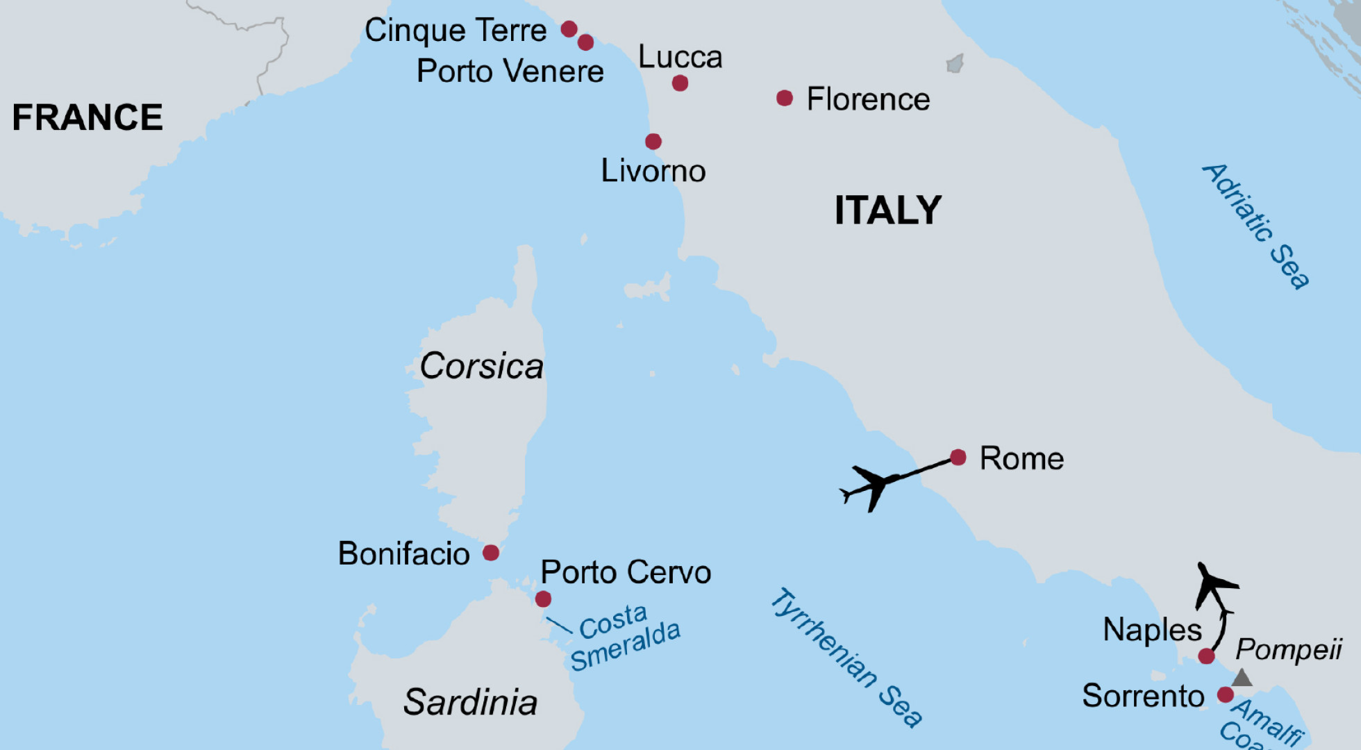 Trip map