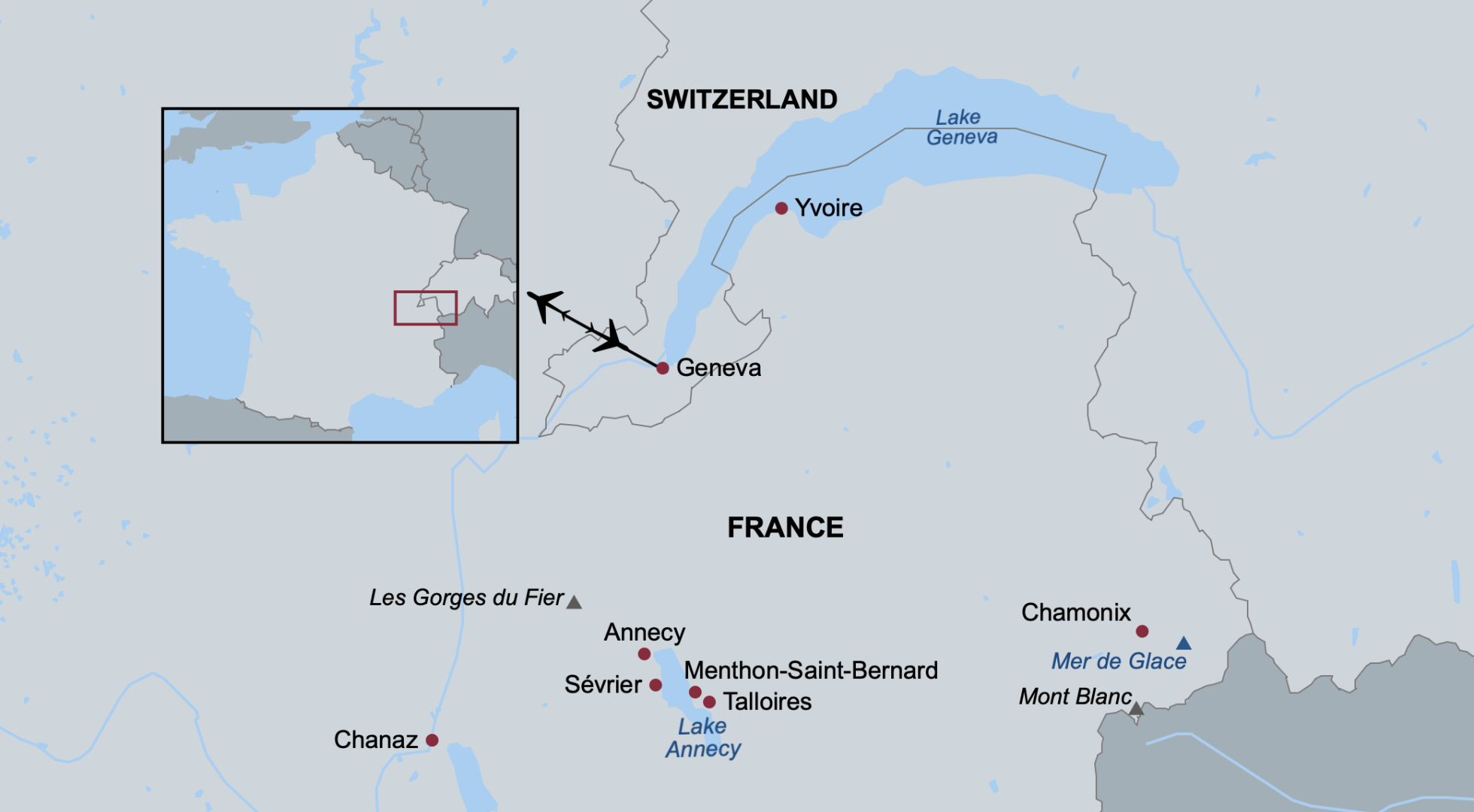 Trip map