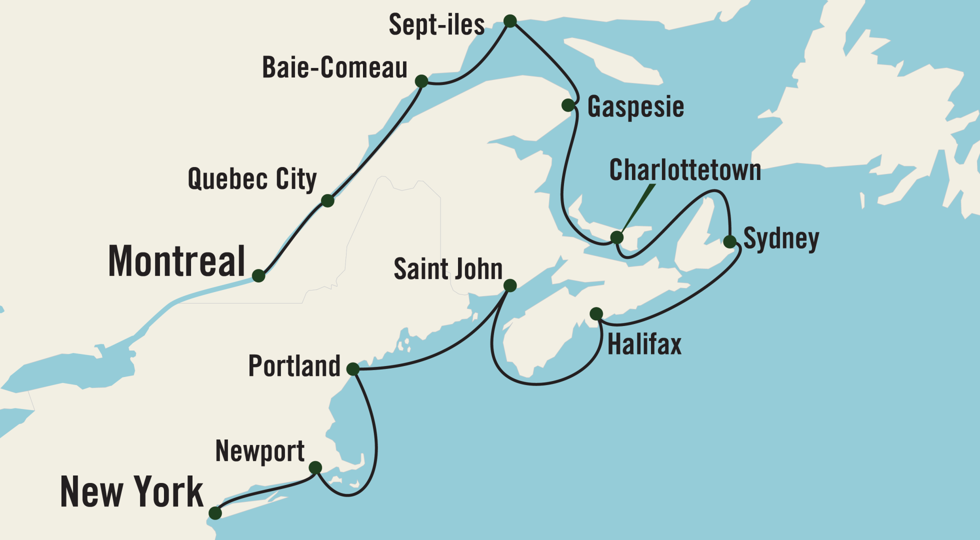 New England map