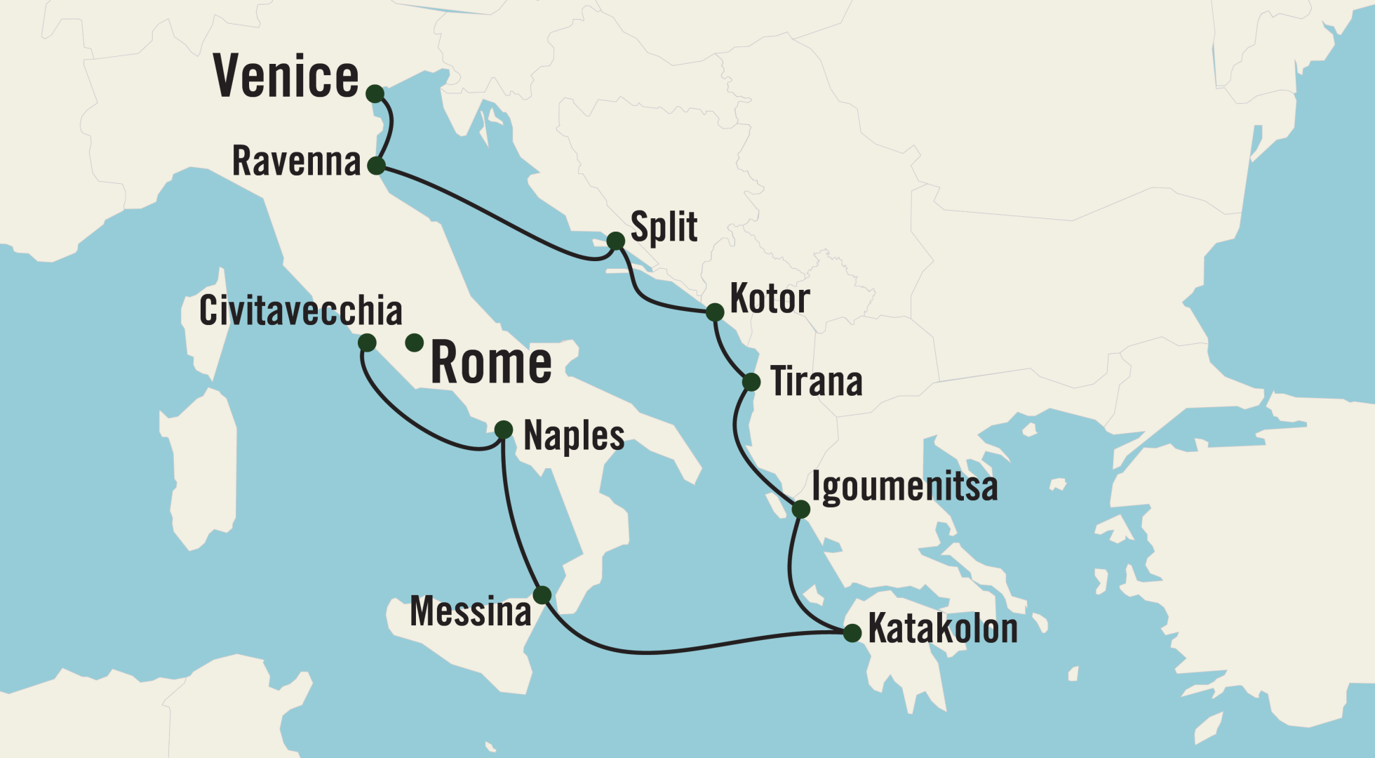 Mediterranean map