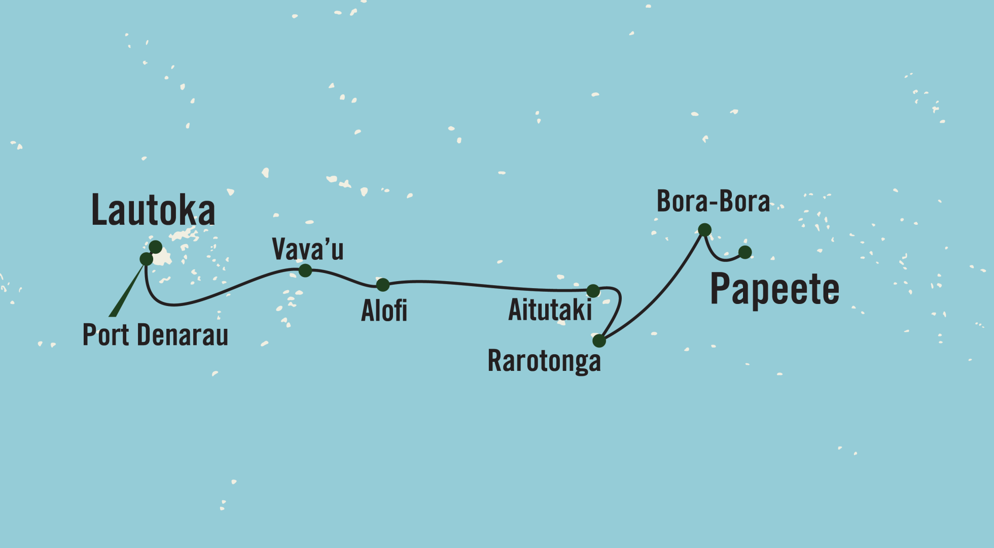 south Pacific map