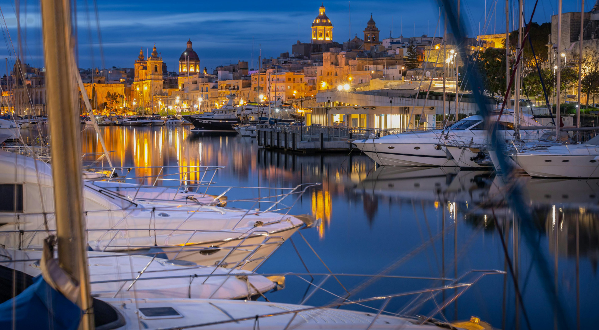 nighttime in malta
