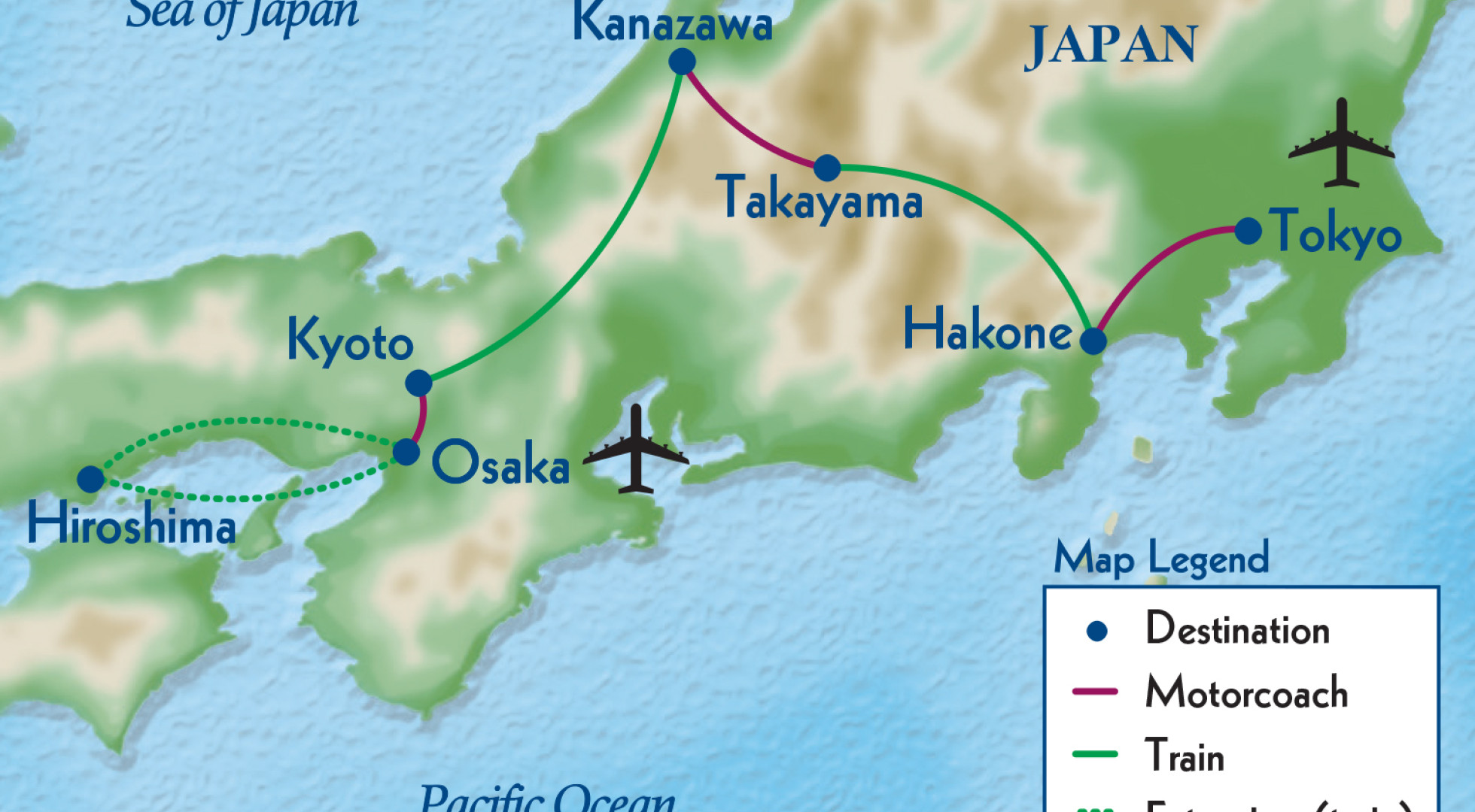 map japan