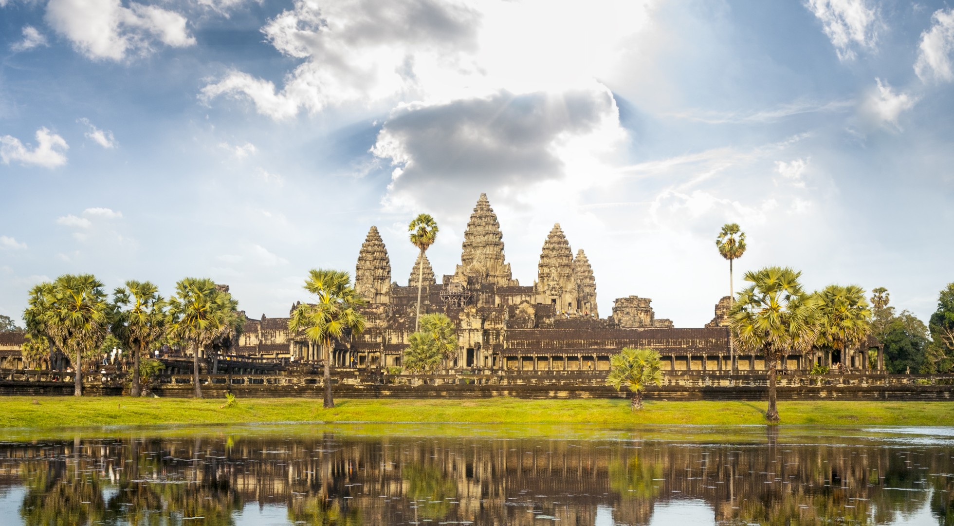 The Temple Of Angkor Wat In Cambodia