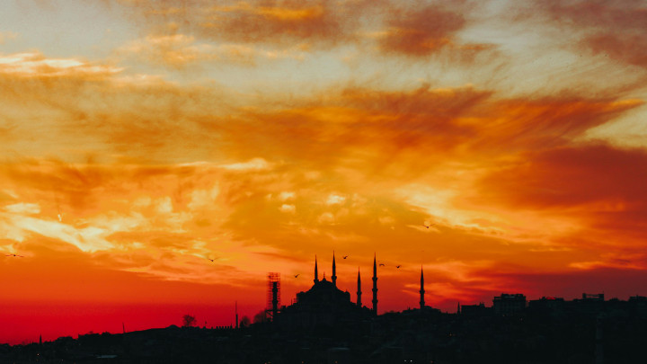 sunset in Turkey
