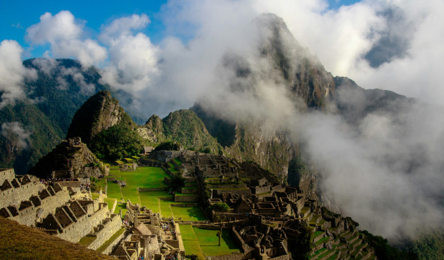sacred valley in fog