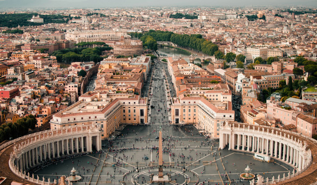 View of Rome from the Vatican 