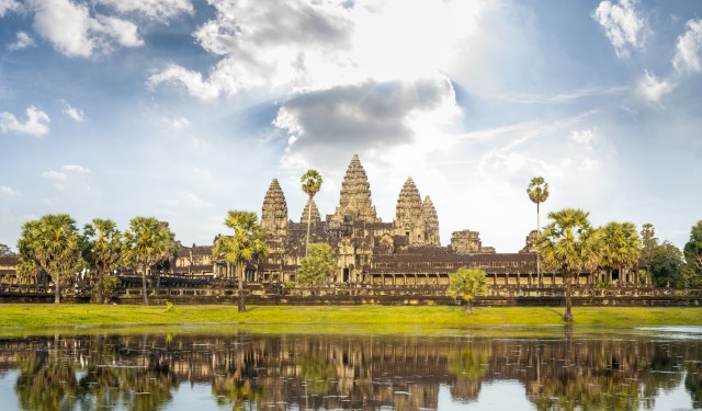 The Temple Of Angkor Wat In Cambodia